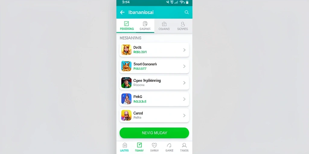 Tampilan menu utama 8ID yang menarik.