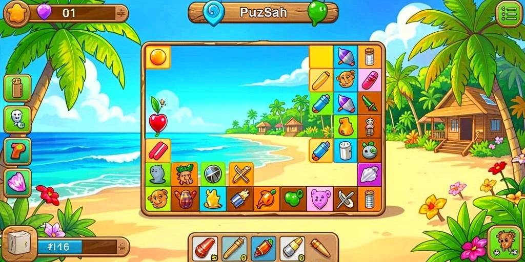 Layar awal dengan berbagai pilihan mesin slot.
