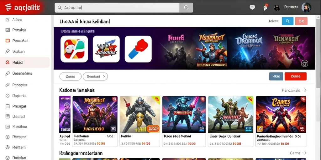 Tampilan menu utama AT777 yang menarik dan mudah dinavigasi.