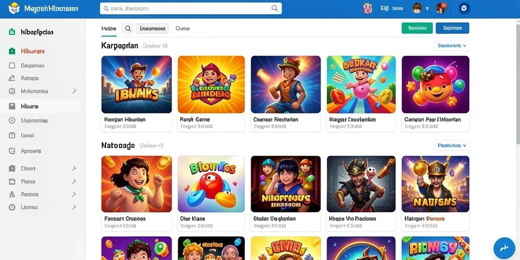 Screenshot dari level pertama yang menampilkan grafis yang memukau.