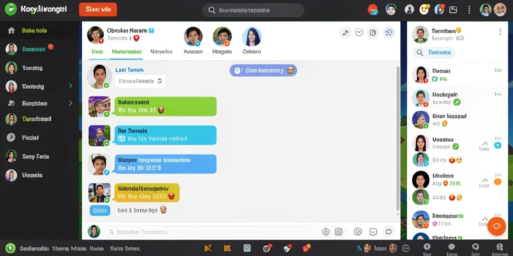Screenshot menunjukkan grafis colorful yang menarik.