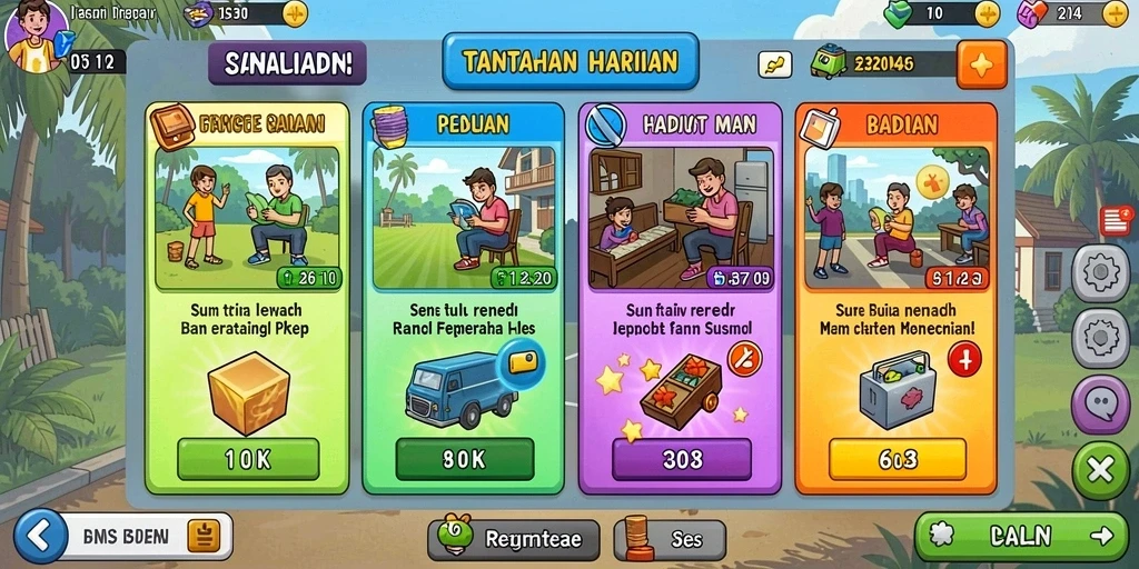 Tampilan antarmuka yang menarik dan user-friendly.