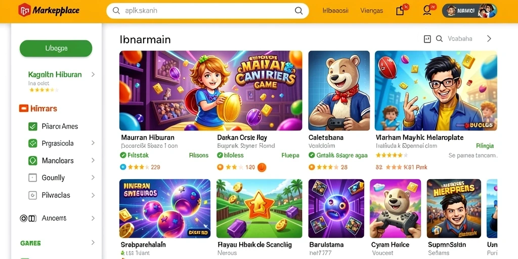 Tampilan antarmuka yang modern dan menarik.