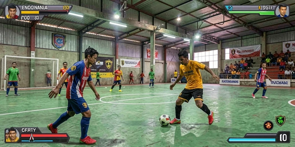Screenshot menampilkan karakter utama dalam aksi.