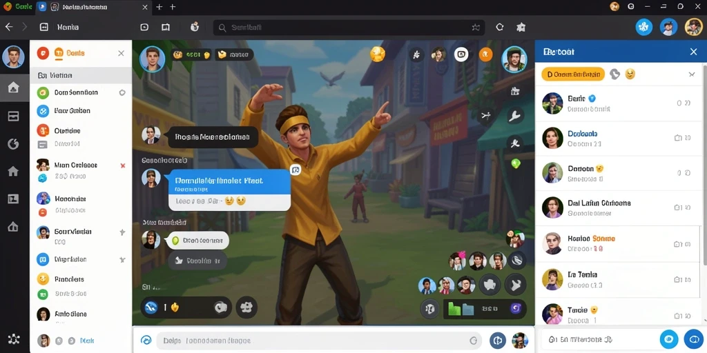Screenshot menunjukkan karakter utama dalam pertarungan epik.